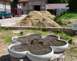 Vasque vive trèfle brassage oxygénant sur citerne à purin